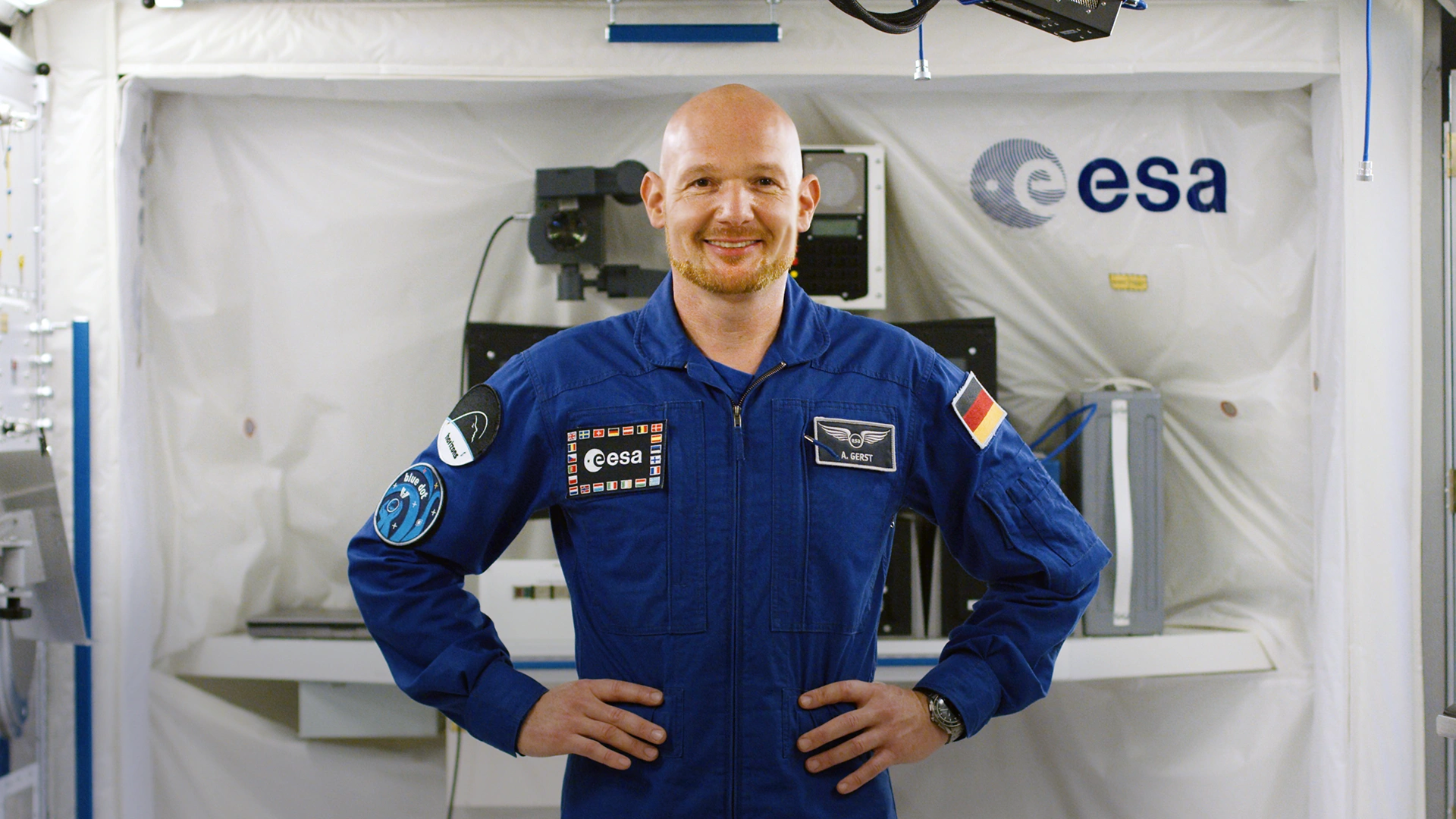 Ein Bild zeigt Alexander Gerst, Astronaut am Jubiläum 