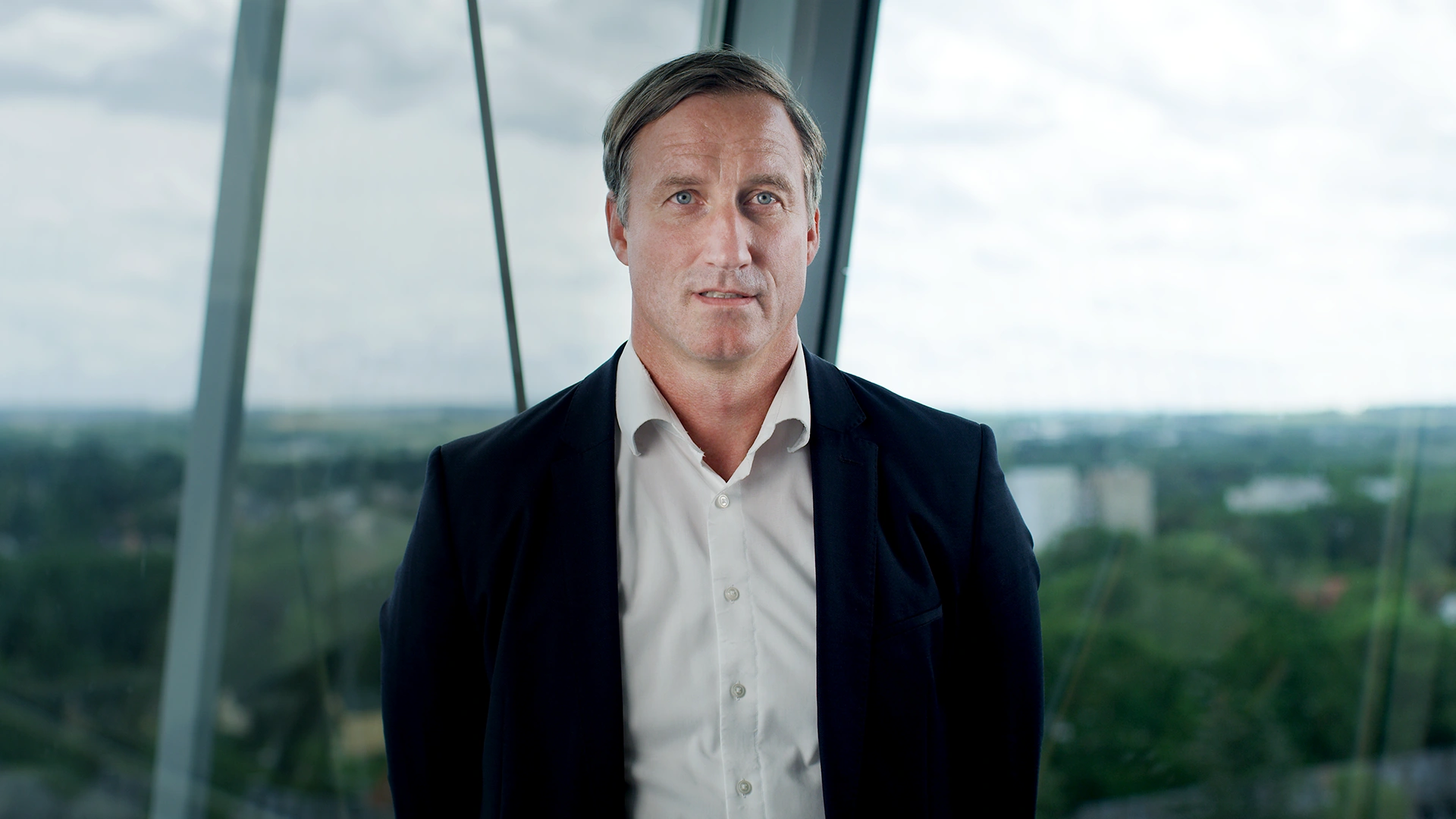 Ein Bild zeigt Dirk Balster am Jubiläum 