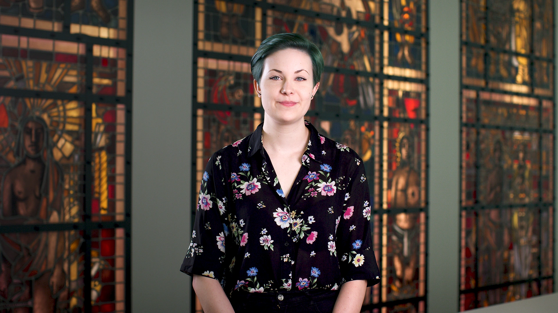 Ein Bild zeigt Pauline Kling am Jubiläum 