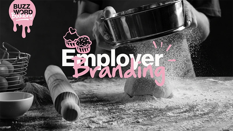 Das Bild zeigt ein Vorschaubild von bot & salz zum Blogbeitrag Buzzword Bakery und dem Thema Employer Branding.
